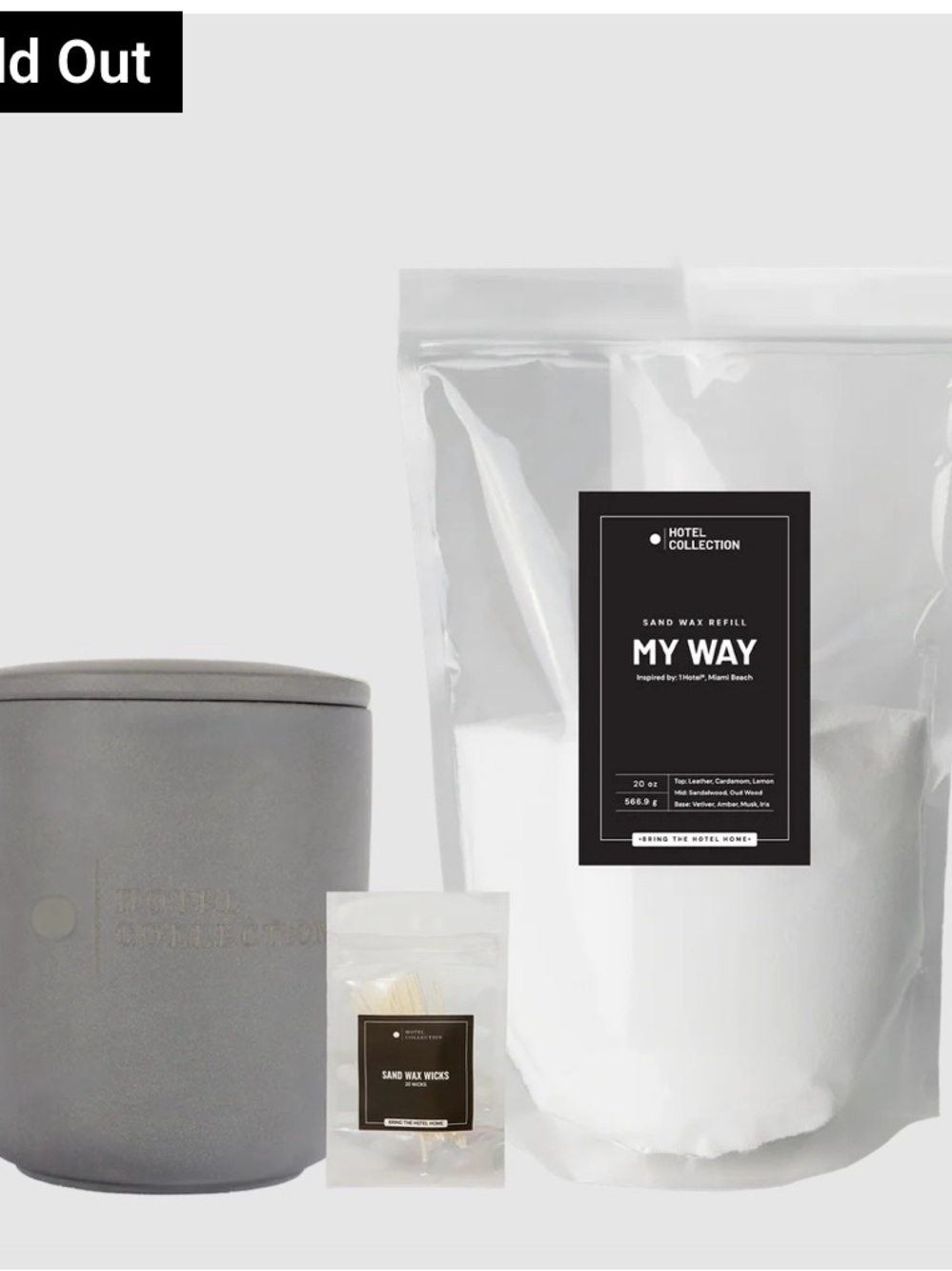 Hotel Collection Sand Candle Set - My Way